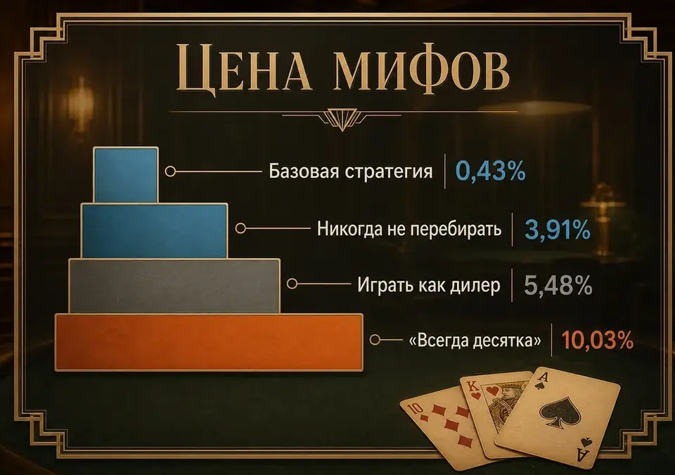 Во сколько обходятся мифы: рост преимущества казино при народных стратегиях